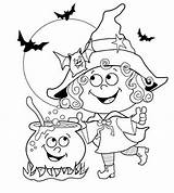Witch Coloring Pages Kids Wicked Getdrawings sketch template