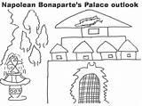 Bonaparte Napolean Palace Coloring Pdf Open Print  sketch template
