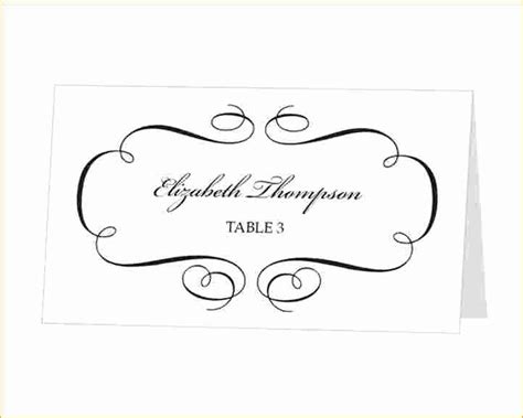 place card template   fresh place cards template