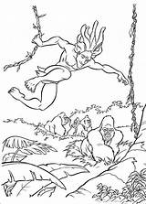 Tarzan Coloring Pages Disney Book Coloriage Printable Jane Color Colorier Colouring Movie Kids Dessin Imprimer Cartoon Sheets Cartoons Info Printables sketch template