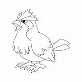 Pidgey Template Pokemon Coloring Deviantart Bord Kiezen sketch template