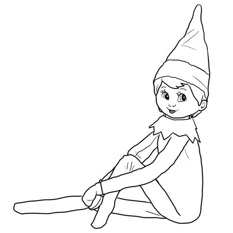 elf coloring pages  girl reindeer coloring pages  getcolorings