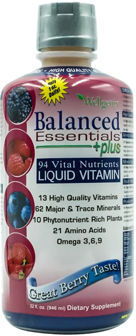 balanced essential multivitamin  oz liquid multivitamins