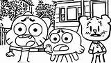 Gumball Coloring Amazing Stop Episode Pages Wecoloringpage sketch template