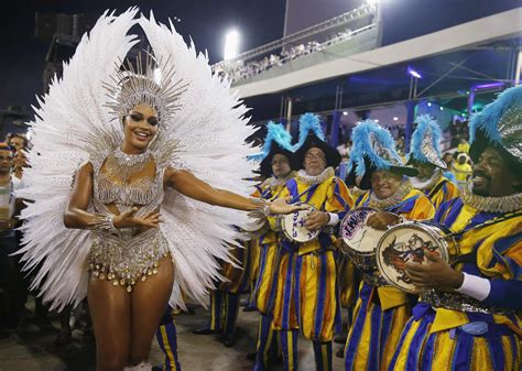 unidos da tijuca samba school drum queen alves participates in the