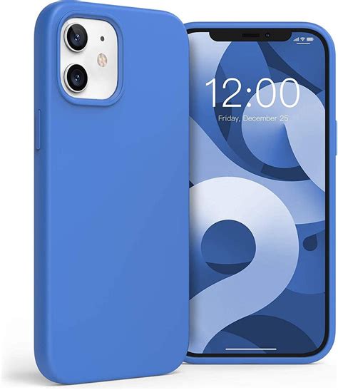 bolcom apple iphone  mini hoesje blauw siliconen  cover