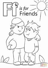 Coloring Friends Letter Pages Printable Preschoolers Kids Friendship Preschool Sheets Crafts Activities Colouring Toddlers Bible Colorings Friend Print Color Worksheets sketch template