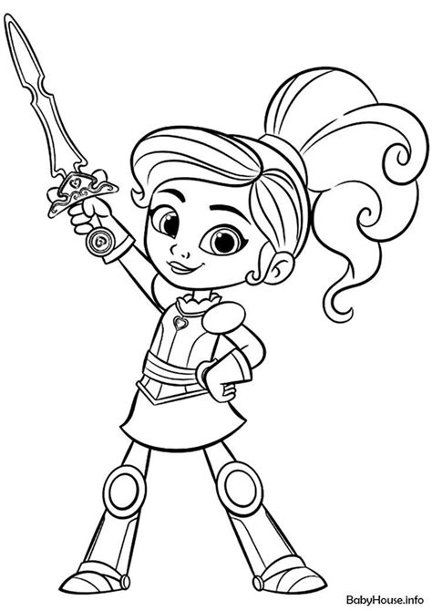 nella  princess knight coloring pages