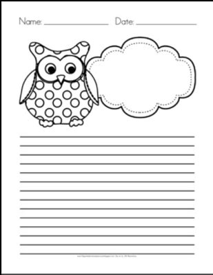 owl themed writing paper   images owl writing owl theme