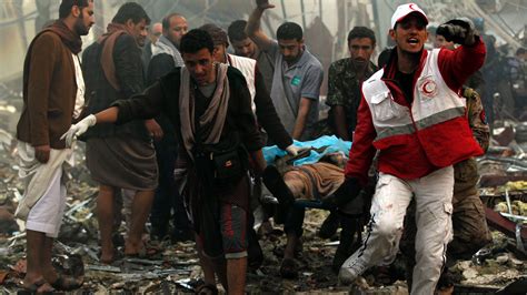 Saudi Led Airstrikes Blamed For Massacre At Funeral In Yemen The New