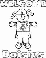 Girl Scout Coloring Promise Scouts Daisy Girls Pages sketch template