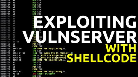 vulnserver exploit hter  assembly shellcode youtube