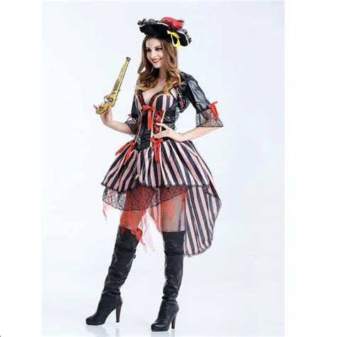 pirates of the caribbean costume cosplay for woman halloween pirates