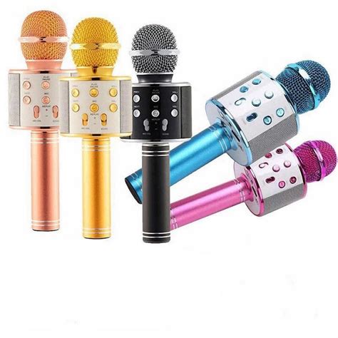 microfono inalambrico karaoke bluetooth mp usb sd