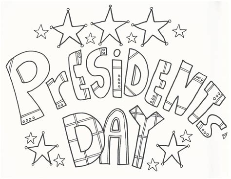 presidents day coloring page
