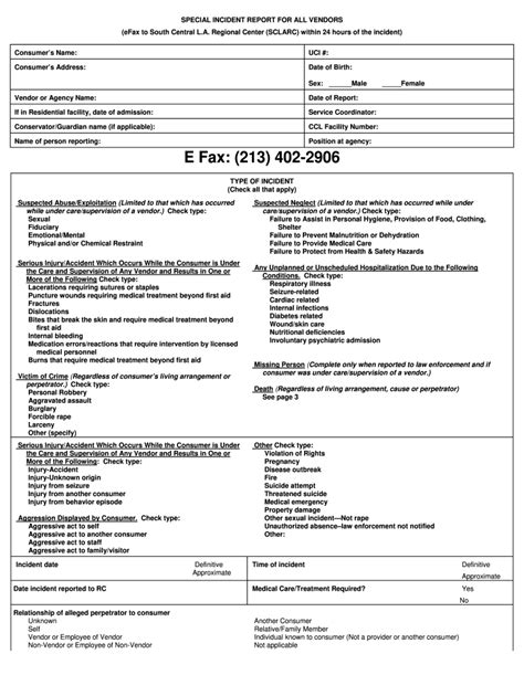 special incident report fill out and sign printable pdf template