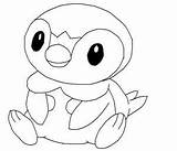 Piplup Coloring Step Draw Pokemon Pages Drawing Getdrawings Getcolorings Characters Hellokids Printable sketch template