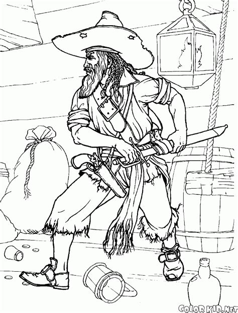 coloring page pirates