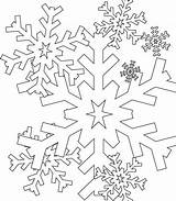 Snowflakes Icolor sketch template