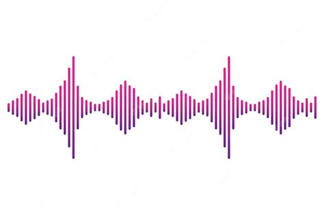 premium vector frequency audio waveform  wave hud interface elements voice graph signal