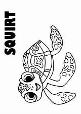 Coloring Pages Squirt Crush Getcolorings sketch template