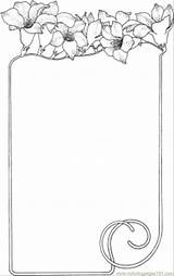 Frame Frames Coloring Pages Printable Flowers Color Borders Flower Coouring Floral Border Decorations Cute Supercoloring Adult Clipartbest Other Printables Christmas sketch template