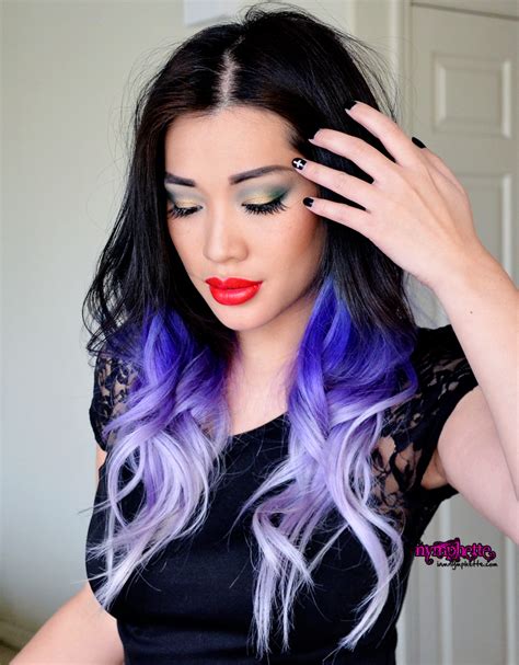 purple ombre with layers and lavender ombre hairstyle ideas