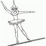 Zirkus Kleurplaten Circo Acrobat Ausmalbild Cirque Tightrope Bilder Sirkus Mewarnai Coloriages Animasi Malvorlage Animierte Bergerak Kleurplatenwereld Animaatjes Malvorlagen1001 1943 Animate sketch template