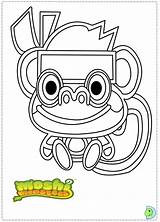 Dinokids Coloring Moshi Monsters Pages Close sketch template