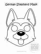 Shepherd Puppy Simplemomproject Dogs Cut sketch template