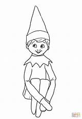 Elf Shelf Coloring Clipart Pages Christmas Printable Reindeer Sheets Girl Elves Print Santa Colouring Cliparts Boy Printables Databases Kids Candy sketch template