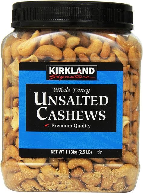 kirkland signature kirkland signature unsalted cashews  pound