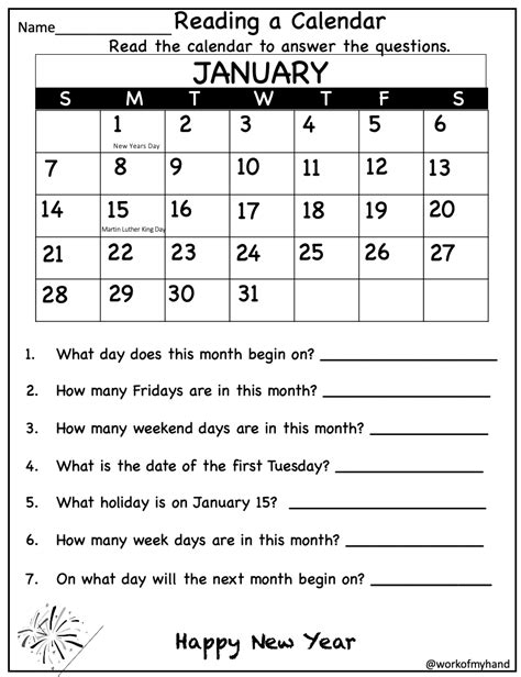 calendar math worksheets  grade   teachers