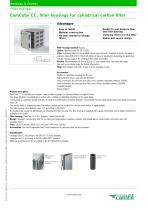 camcube cc filter housings  cylindrical carbon filter camfil  catalogs technical
