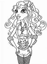 Monster Blue High Lagoona Coloring Categories sketch template