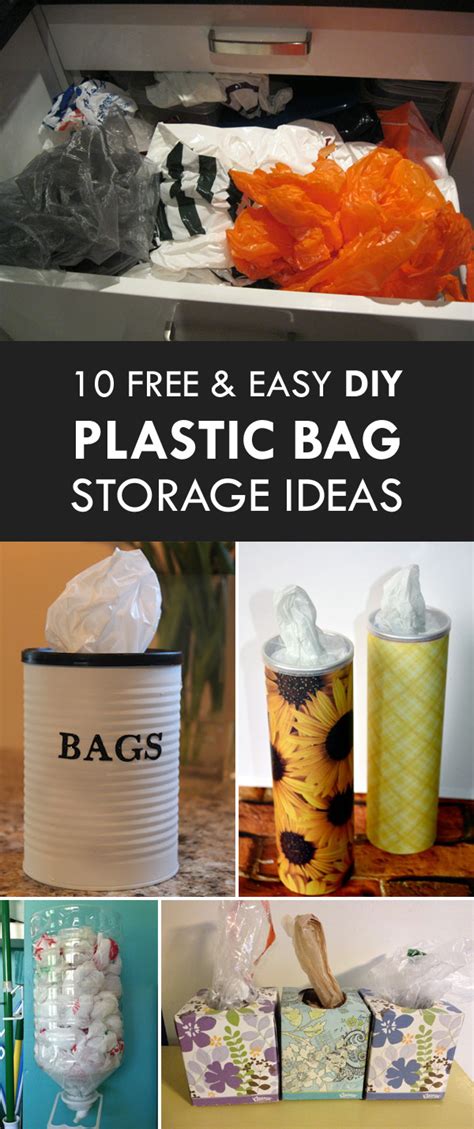 easy diy plastic bag storage ideas