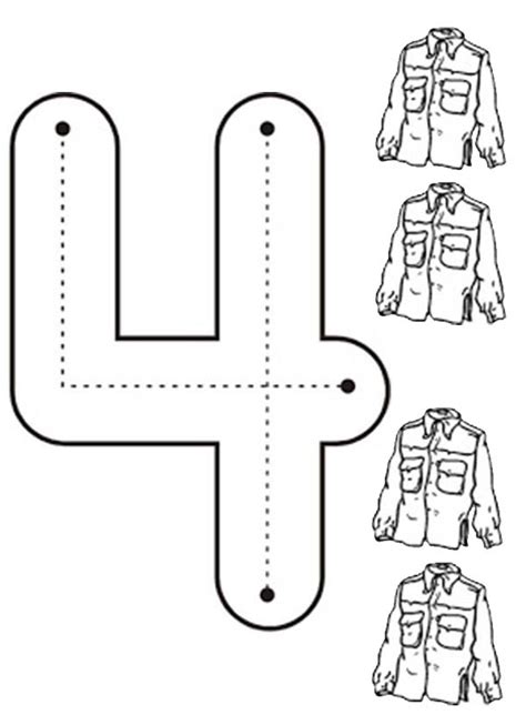learn number    jackets coloring page bulk color preschool