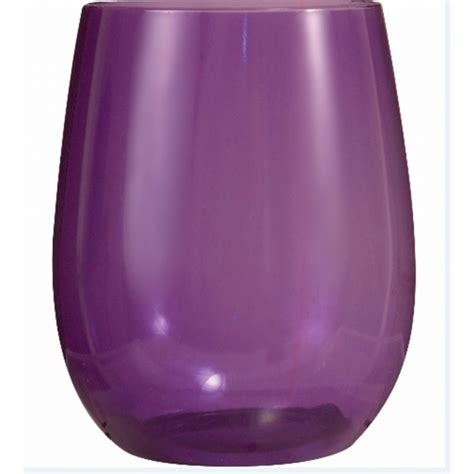 vinello plastic stemless custom wine glass 12 oz
