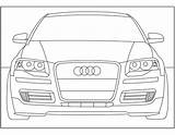 Coloring Audi Cars sketch template