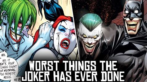 10 Worst Things The Joker Has Ever Done Youtube