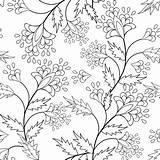 Illustration Ornamental Seamless Elements Coloring Pattern Book Preview sketch template