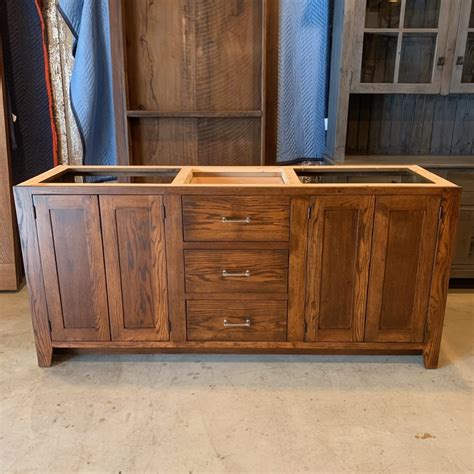 custom oak vanity furniture   barn