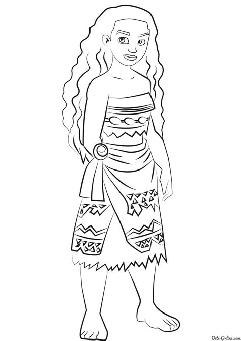 moana coloring pages  print  color