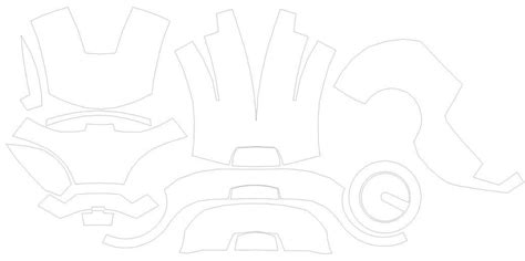 templates iron man helmet template