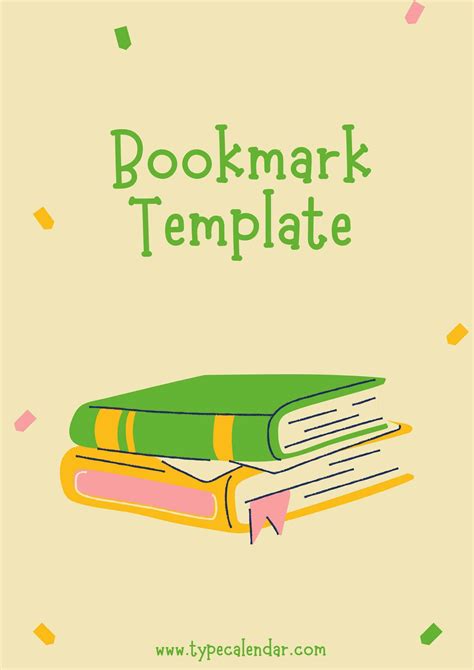 printable bookmark templates customize  organize  reading