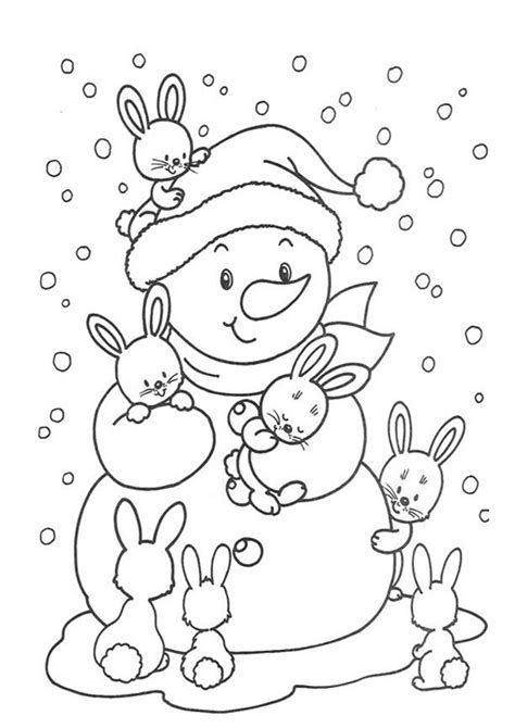 coloring pages winter season coloring pages