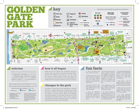 Golden Gate Park Map Map Of The World