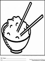 Rice Coloring Template Pages sketch template