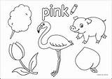 Pink Coloring 55kb 212px sketch template