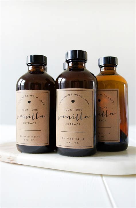 homemade vanilla extract label template great template inspiration